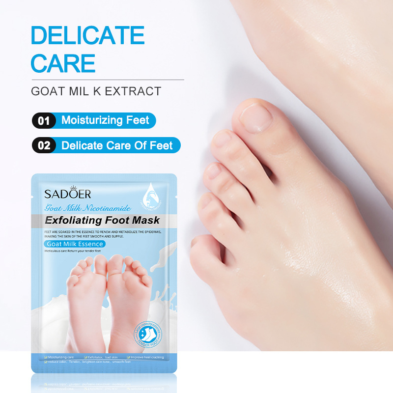 Sadoer Exfoliating Foot Mask - Goat Milk Essence