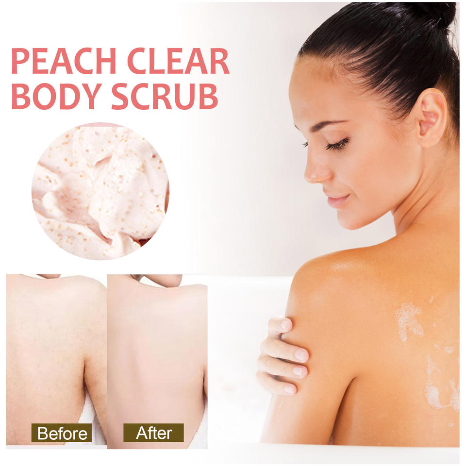 LOVE JOJO PEACH CLEAR BODY SCRUB MOISTURIZING NOURISHING