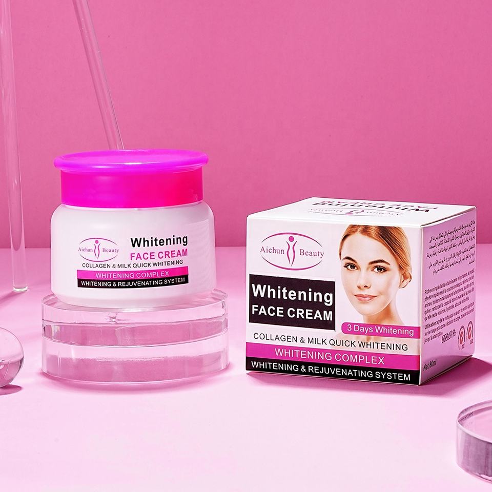 Aichun Beauty Whitening Face Cream Collagen & Milk Quick Whitening - 80ml